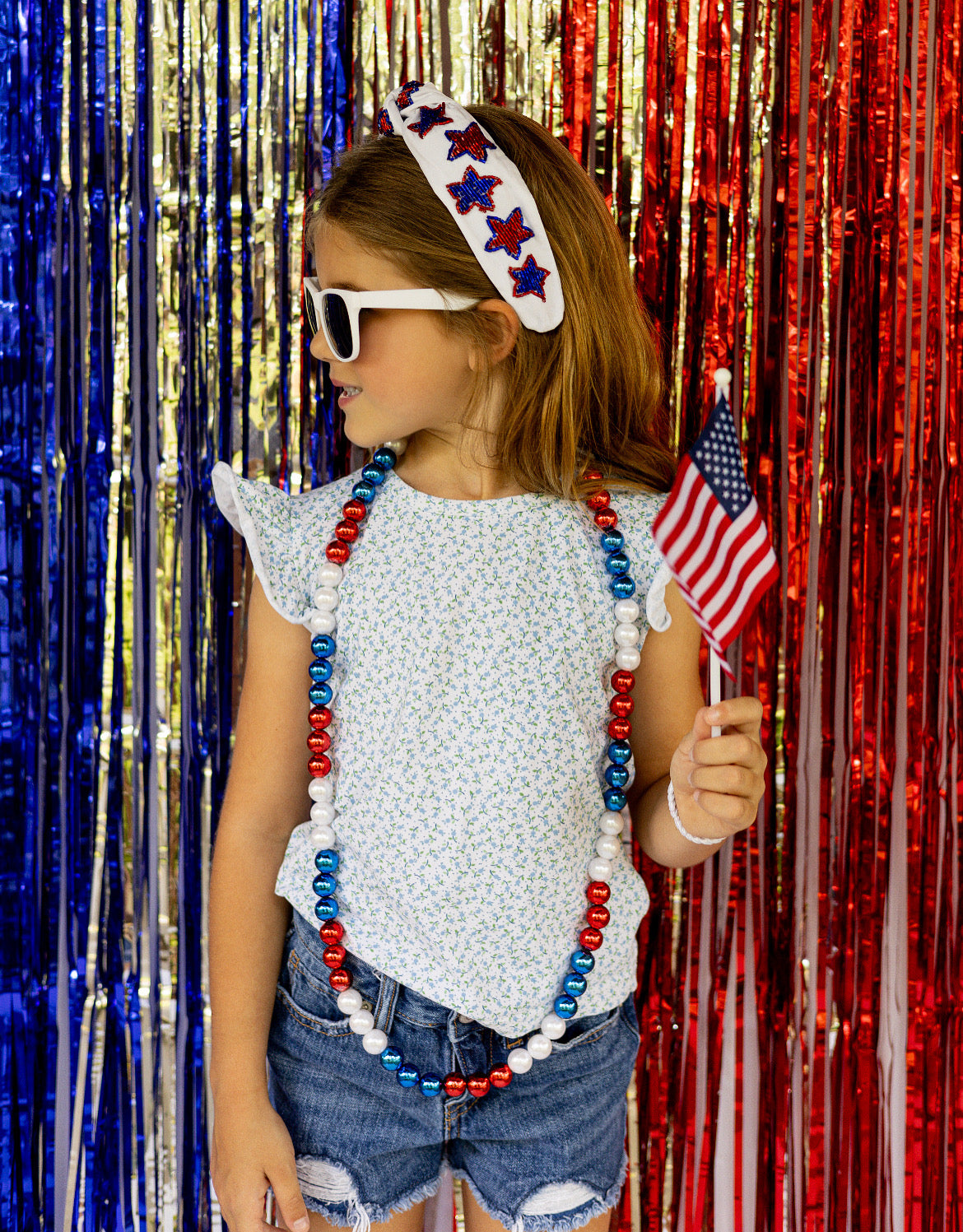 Patriotic Star Knotted Headband