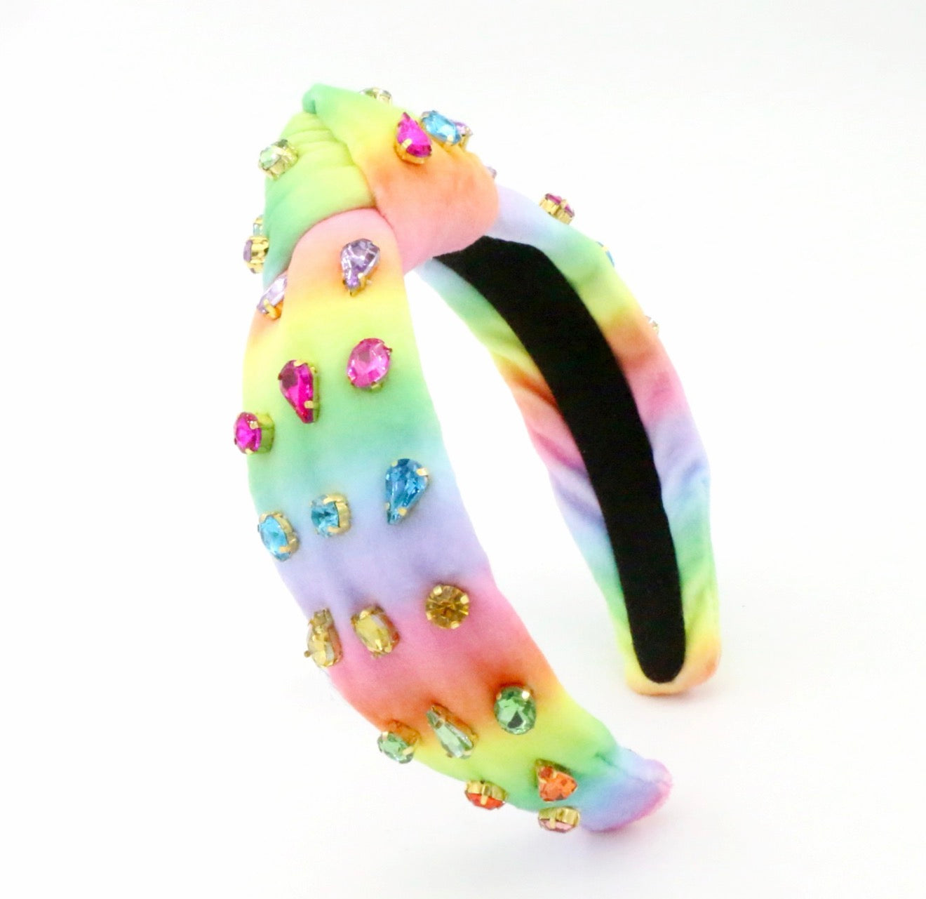 Kid and Tween Rainbow Velvet Knotted Headband