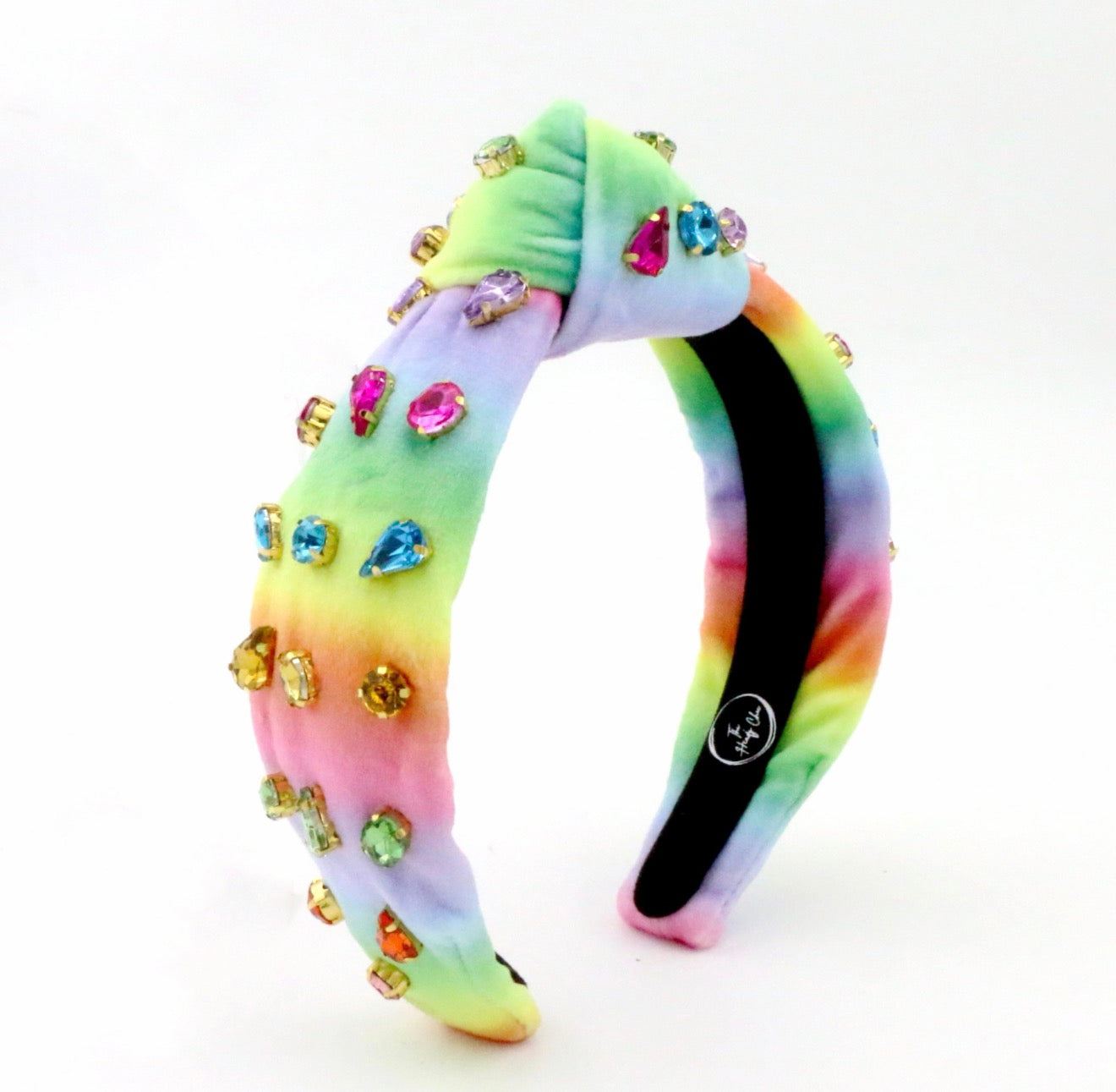 Kid and Tween Rainbow Velvet Knotted Headband