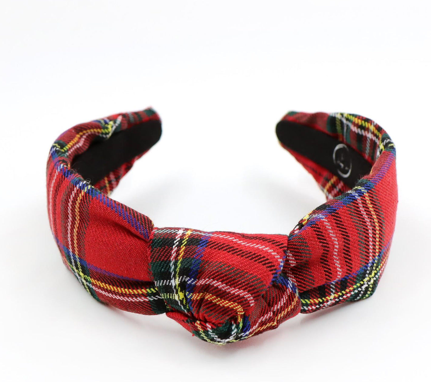 Kid and Tween Christmas Plaid Knotted Headband