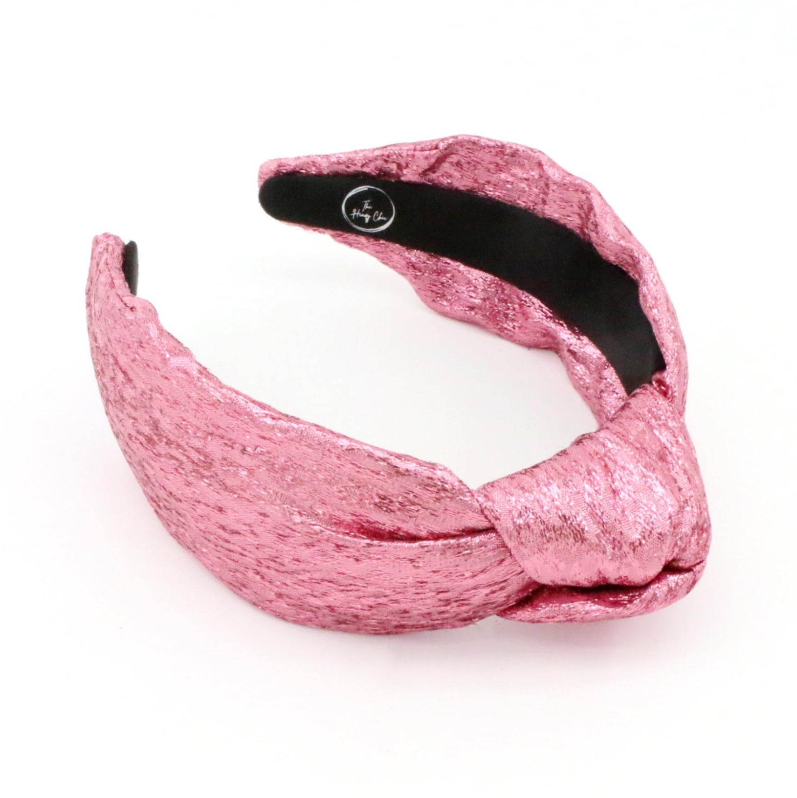 Pre Order Pink Tinsel Knotted Headband
