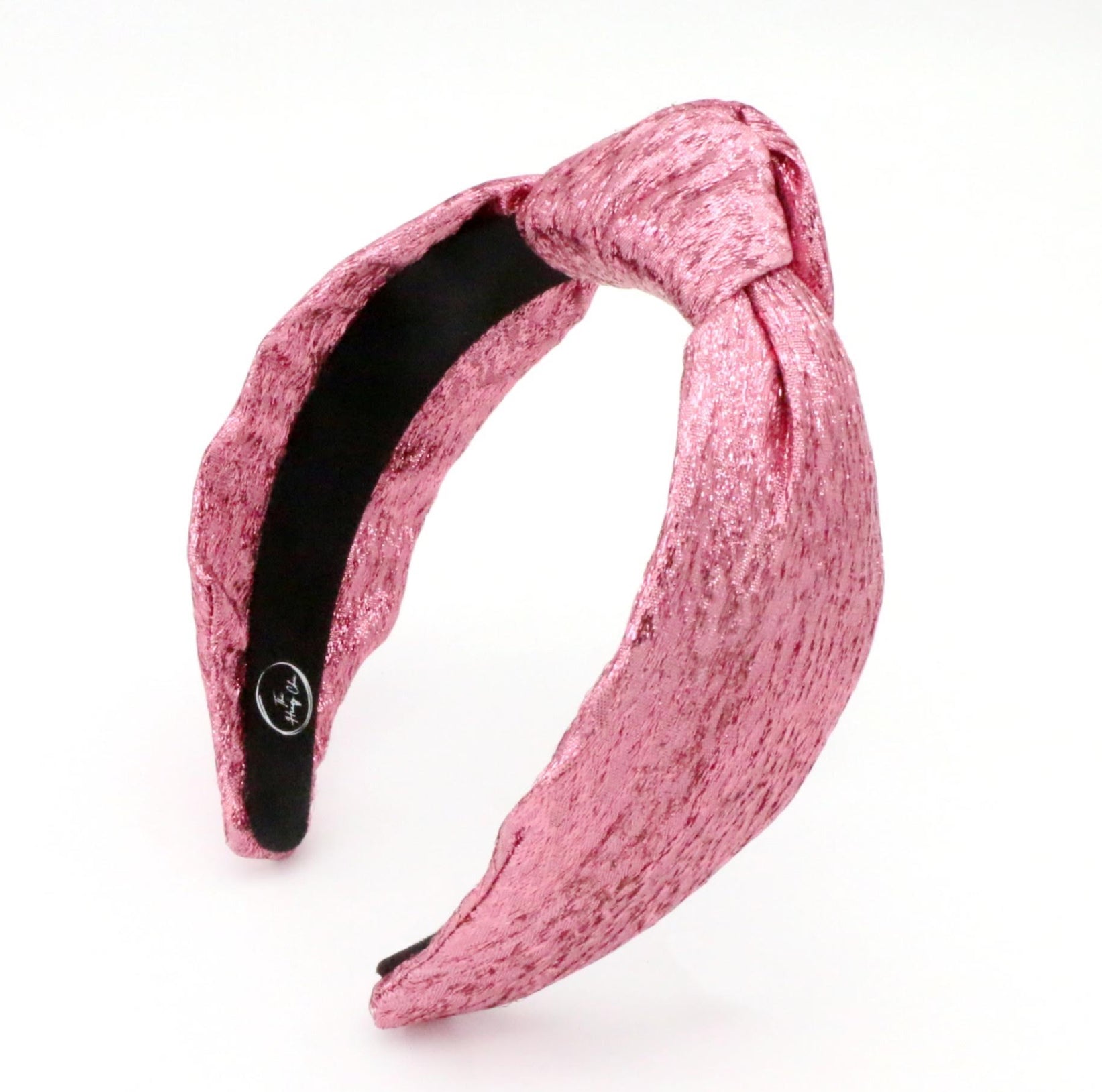 Pre Order Pink Tinsel Knotted Headband