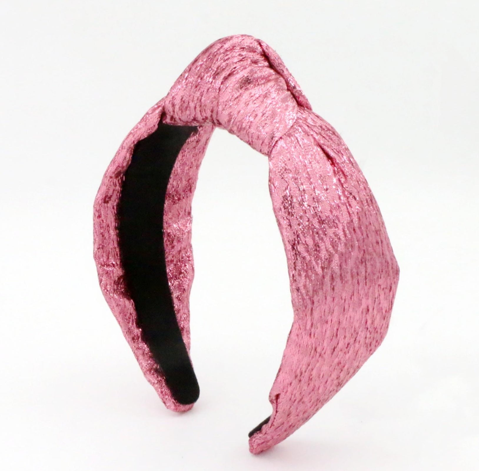 Pre Order Pink Tinsel Knotted Headband