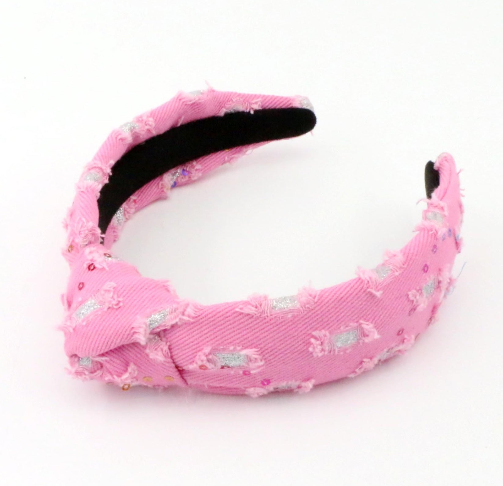 Kid and Tween Pink Denim Headband