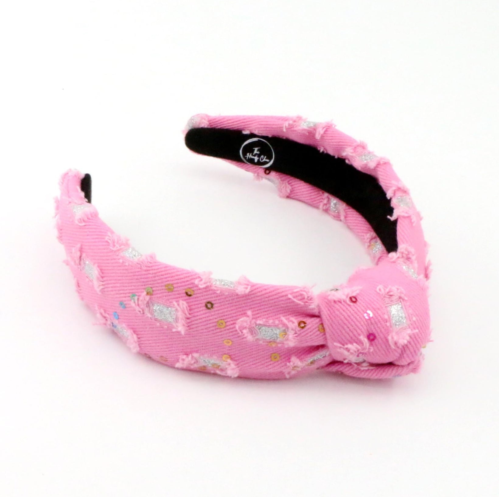 Kid and Tween Pink Denim Headband