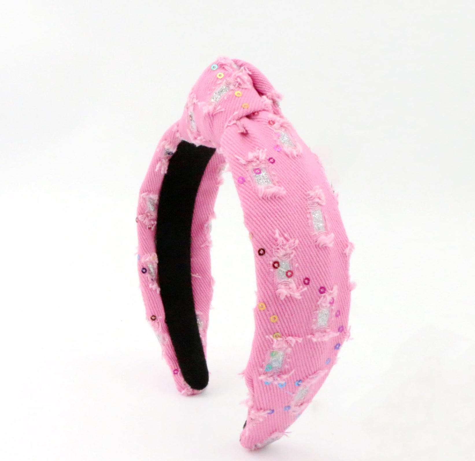 Kid and Tween Pink Denim Headband