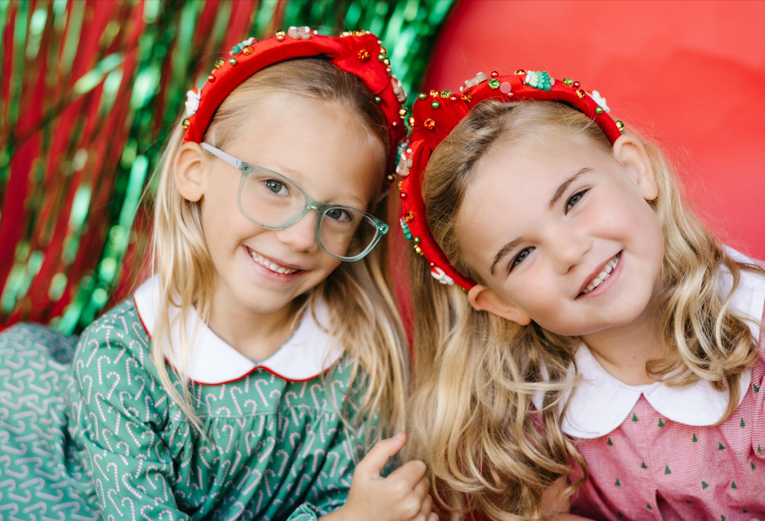 Kid Red Christmas Knotted Headband