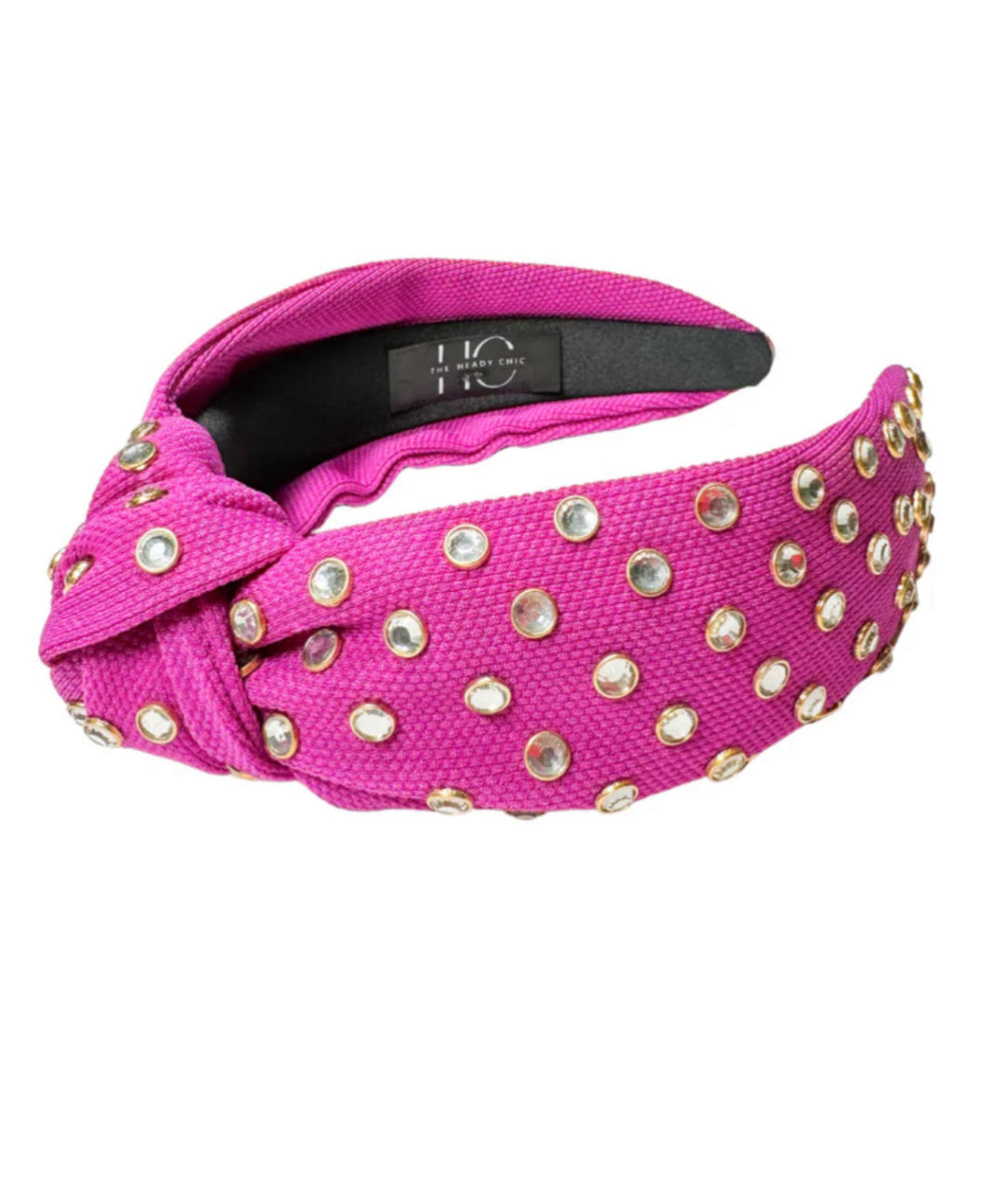 Adult Light Purple Jeweled Knotted Headband