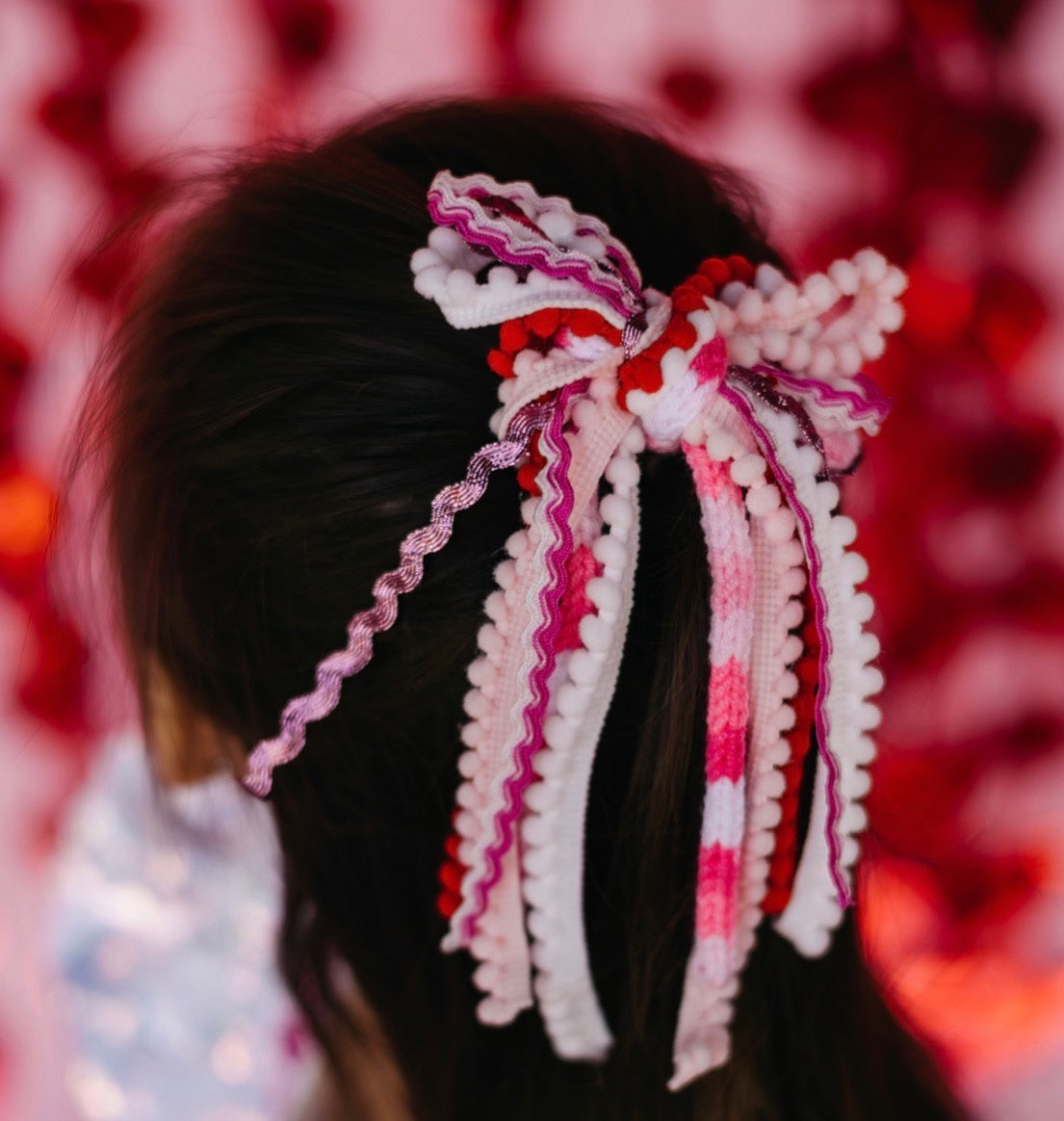 Valentine Textured Hair Bow
