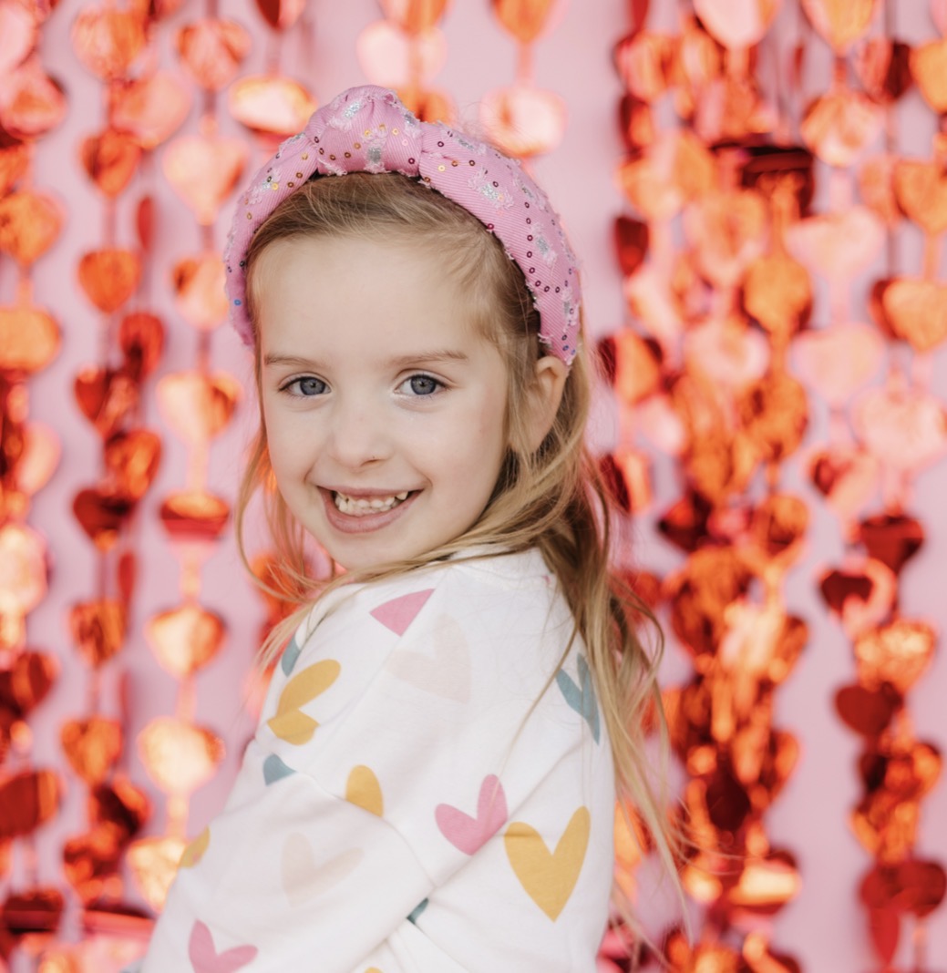 Kid and Tween Pink Denim Headband