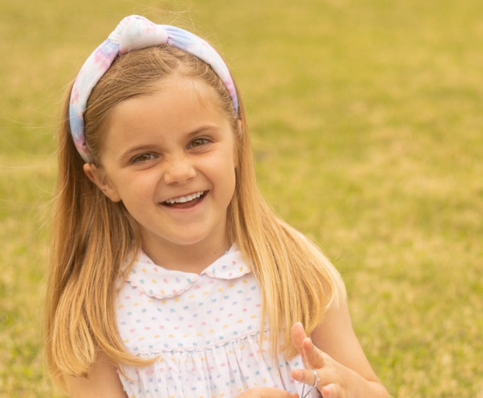 Kid and Tween Multi-Color Tie Dye Knotted Headband
