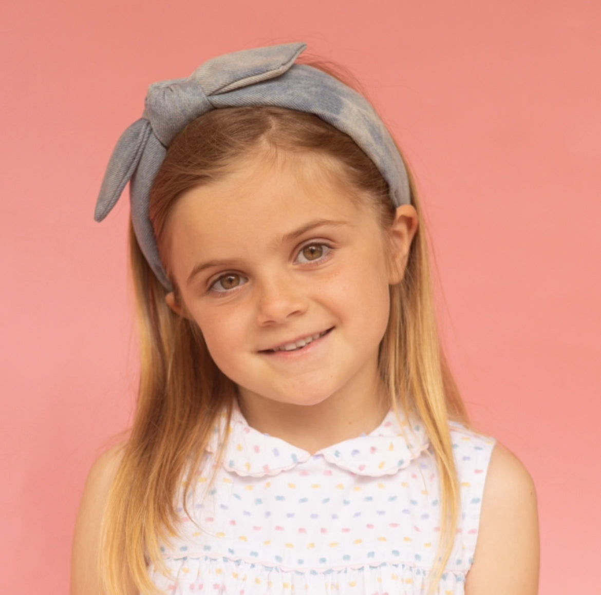 Kid Tie Knot Denim Headband