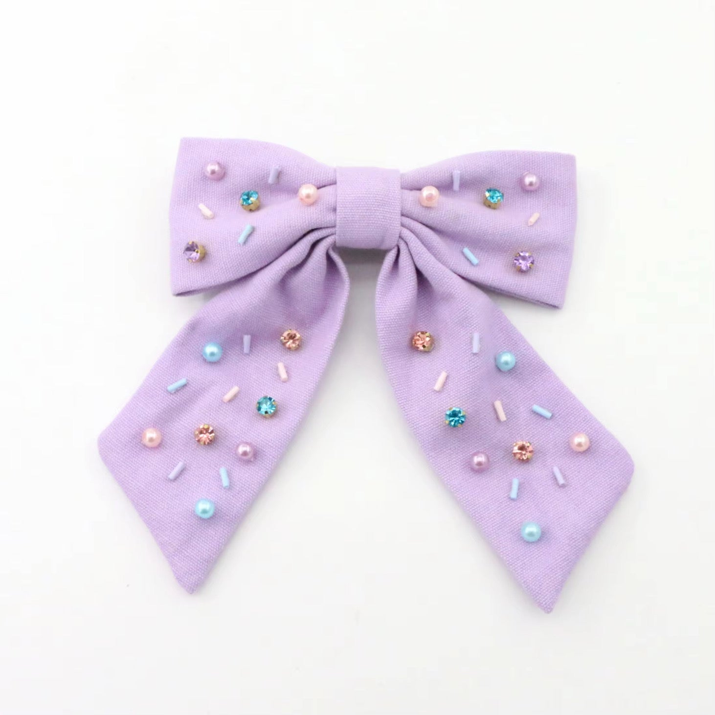 Lavender Sprinkle Hair Bow