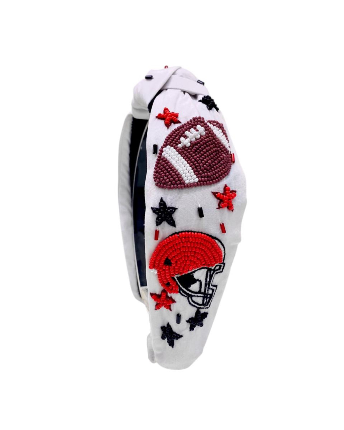 GEORGIA BULLDOGS BEADED KNOTTED HEADBAND