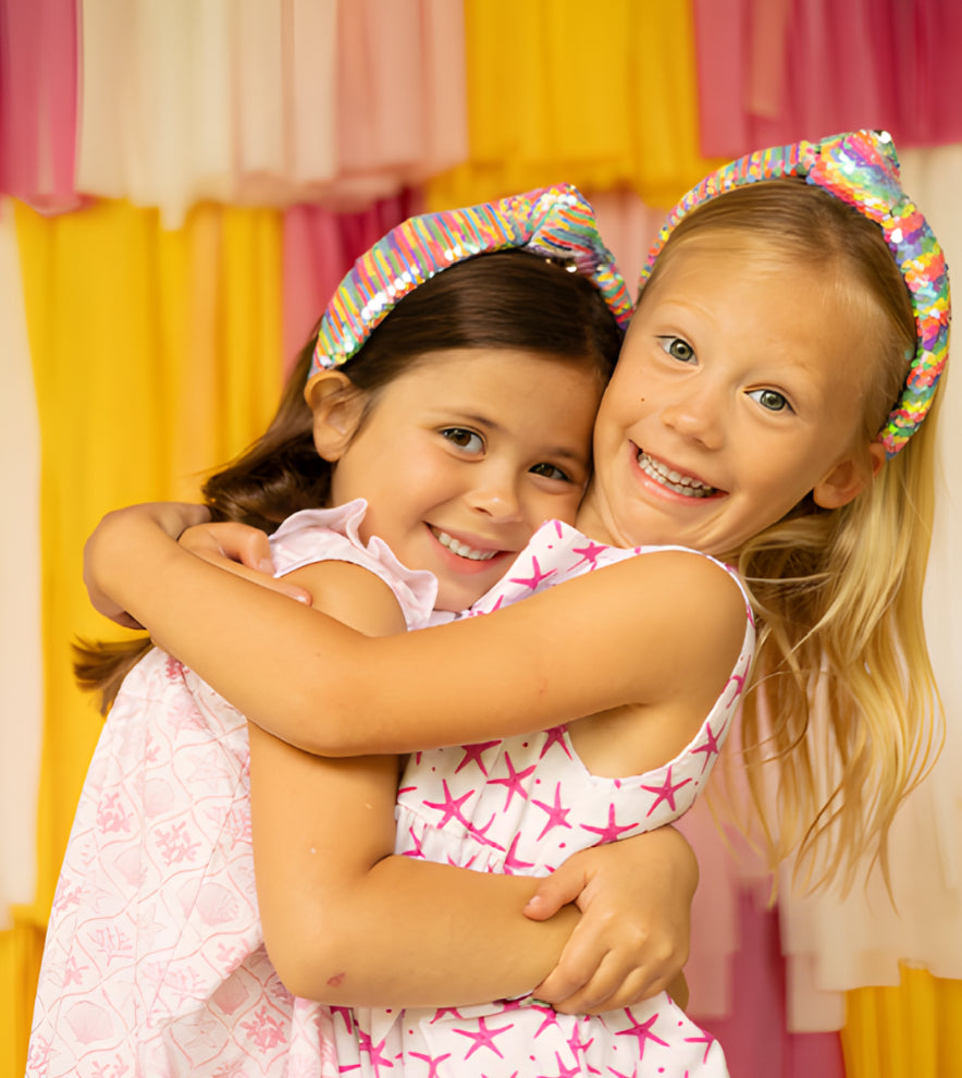 Kid and Tween Mermaid Sequin Knotted Headband