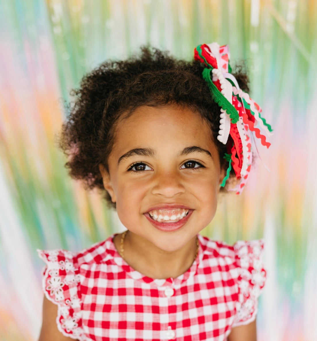 Strawberry Texture Hair Bow