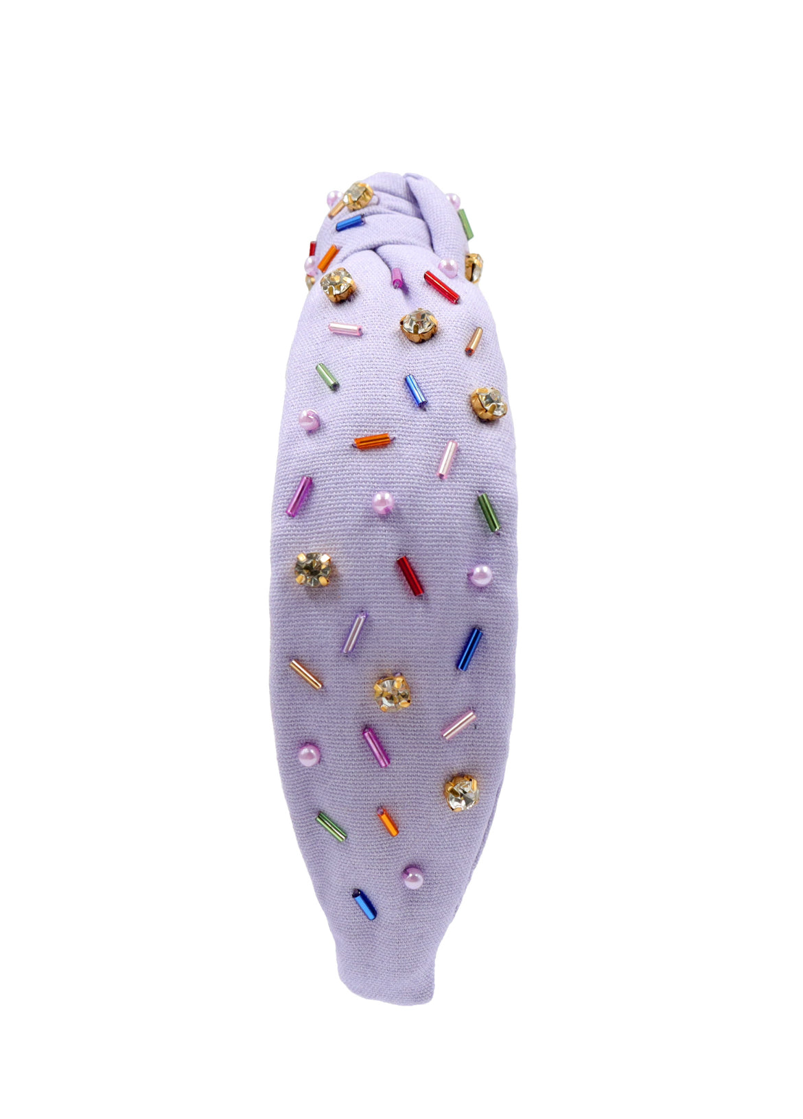 Kid and Tween Lavender Sprinkle Knotted Headband