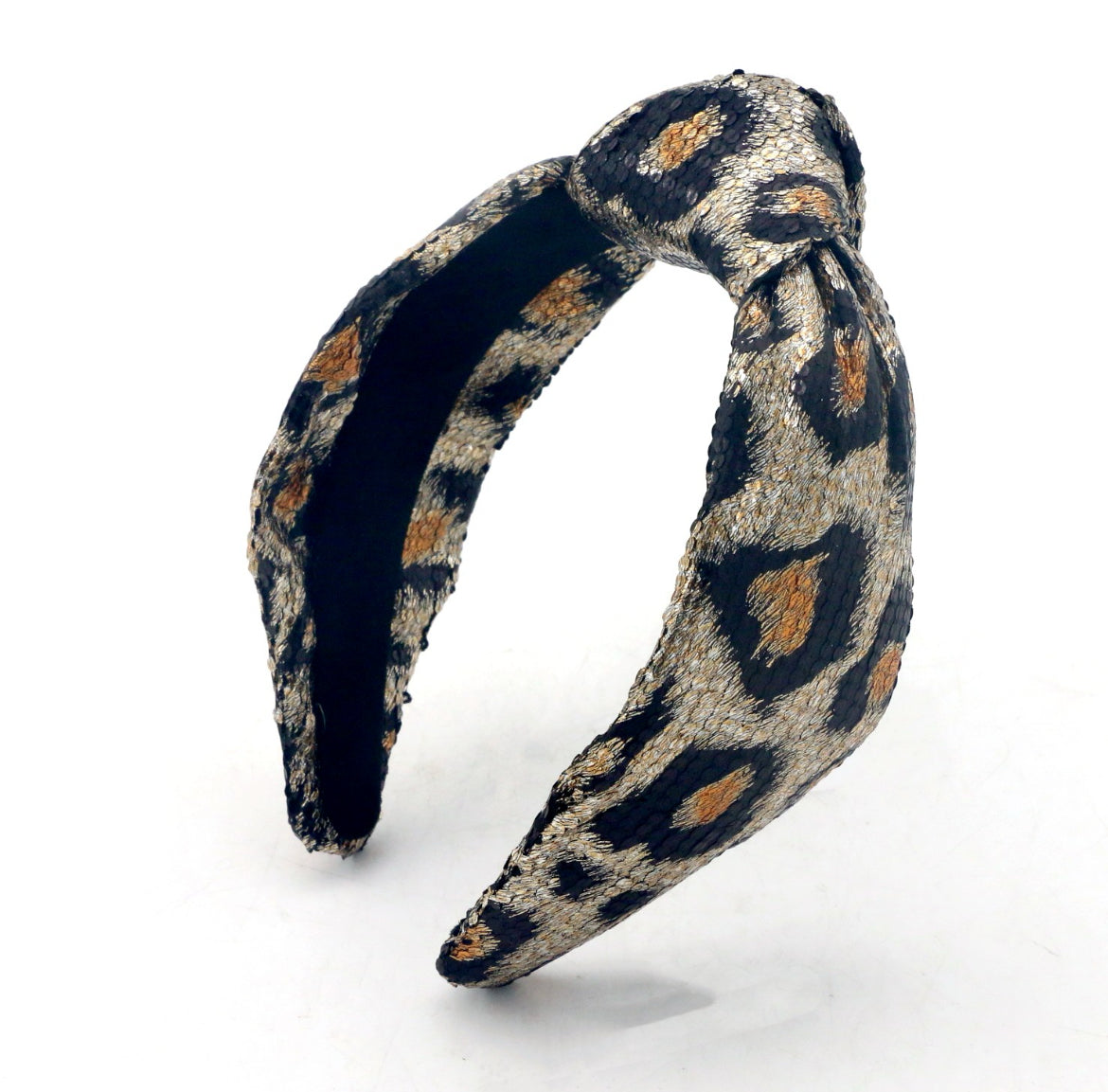 Adult Leopard Knotted Headband