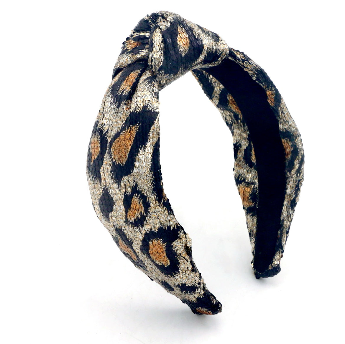Adult Leopard Knotted Headband
