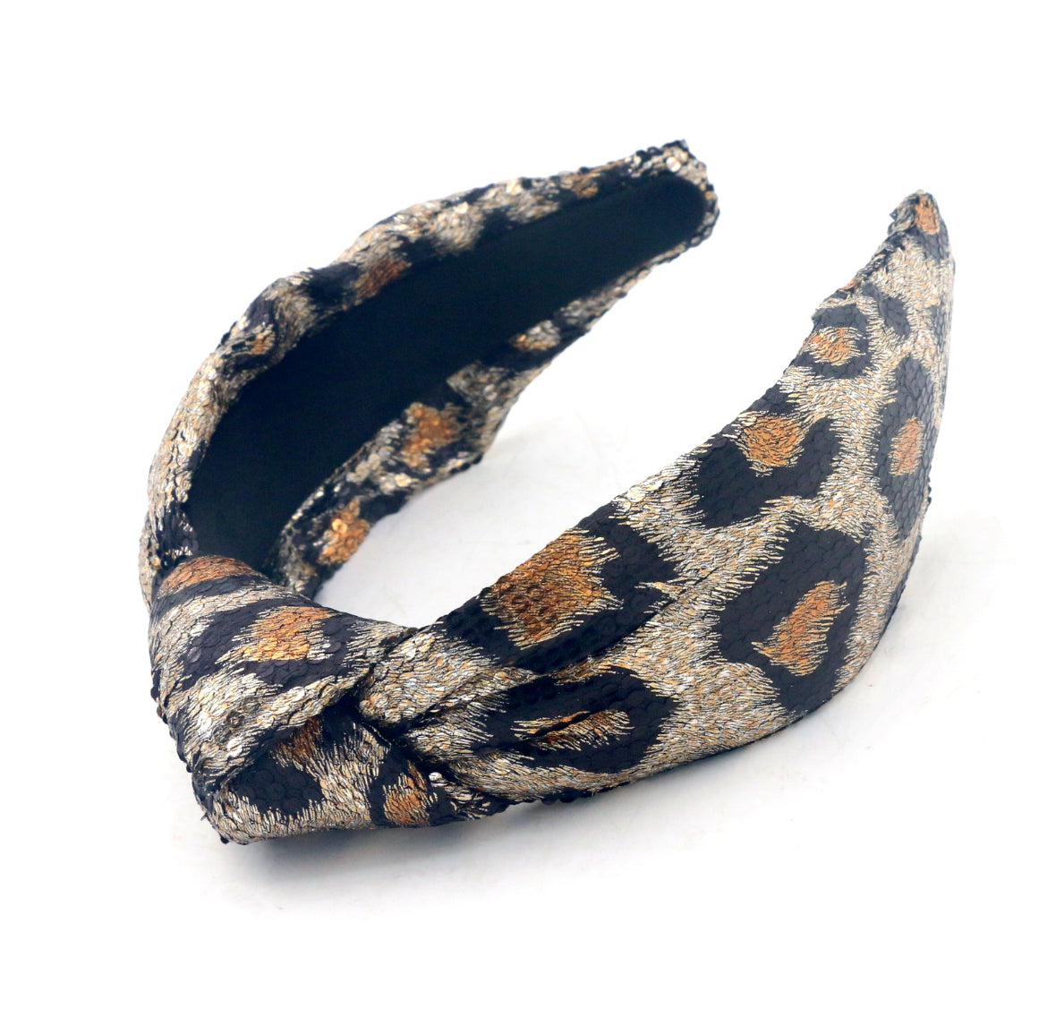 Adult Leopard Knotted Headband
