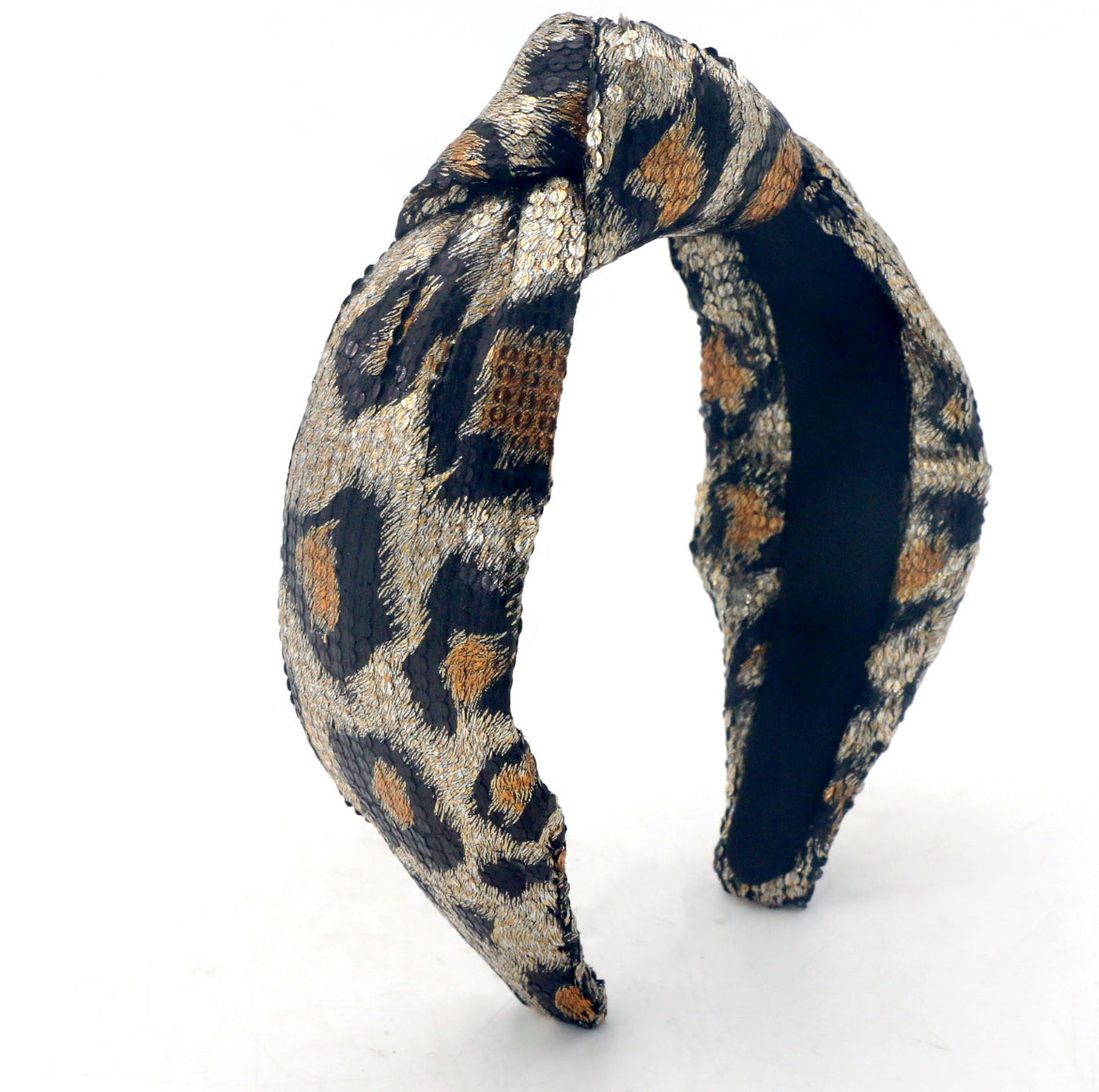 Adult Leopard Knotted Headband