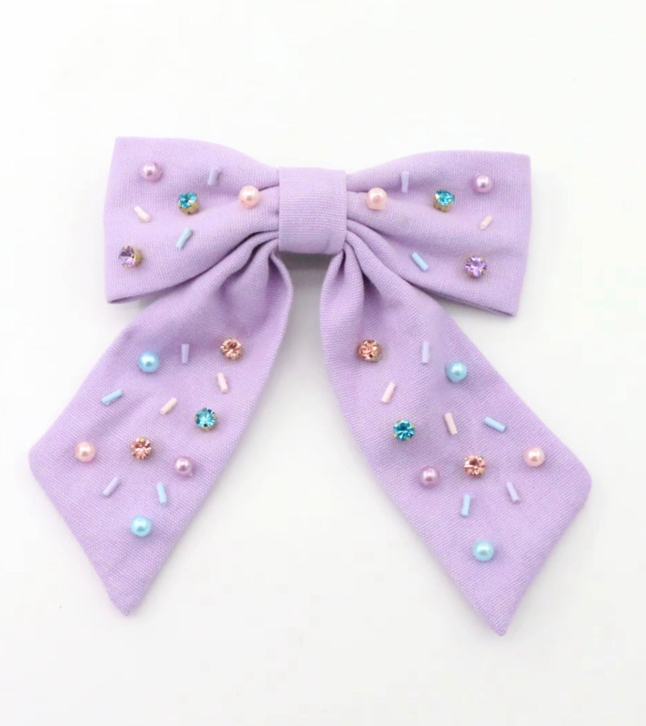 Lavender Sprinkle Hair Bow