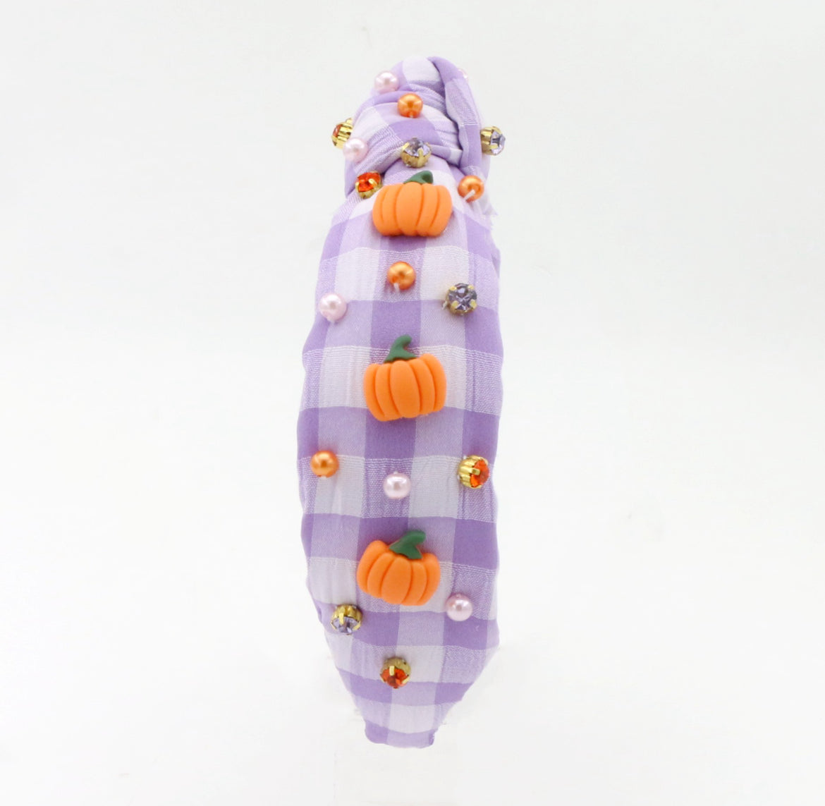 Kid Pumpkin Knotted Headband