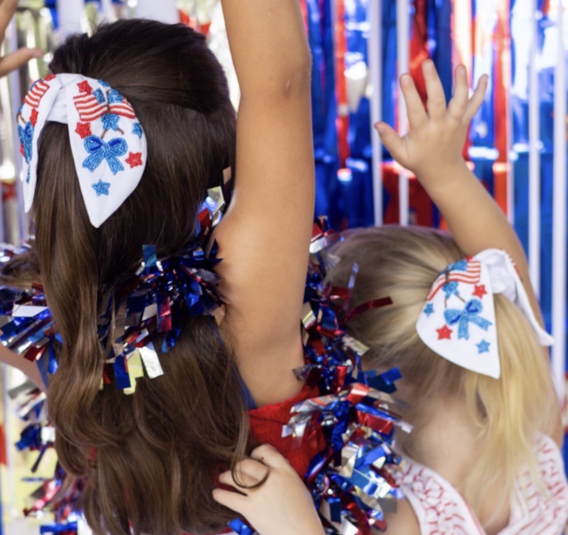 Red, White, and Cute Scrunchie