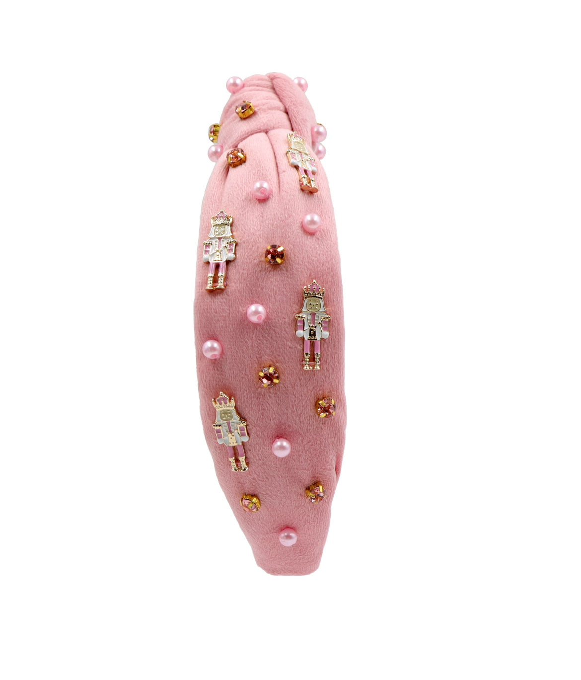 Kid and Tween Pink Velvet Nutcracker Headband