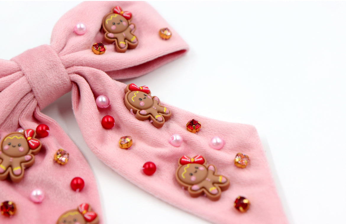 Pink Gingerbread Bow