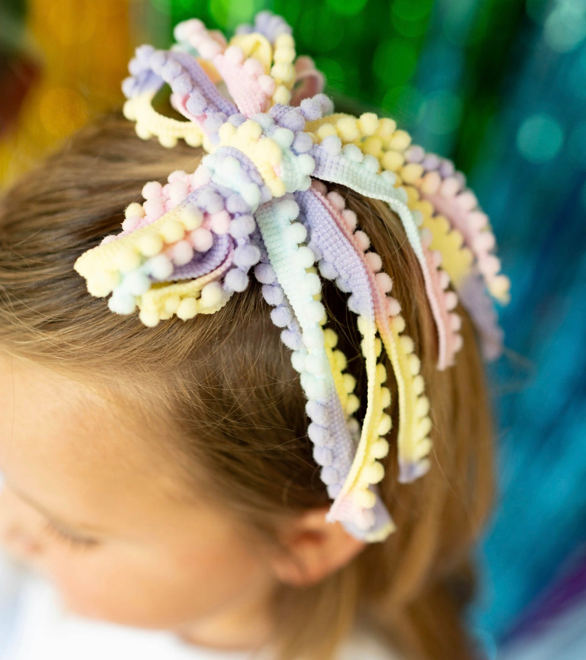 Tie Dye Textured Hair Bow