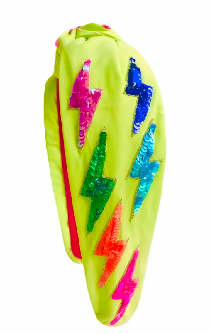 Kid and Tween Lightning Bolt knotted Headband