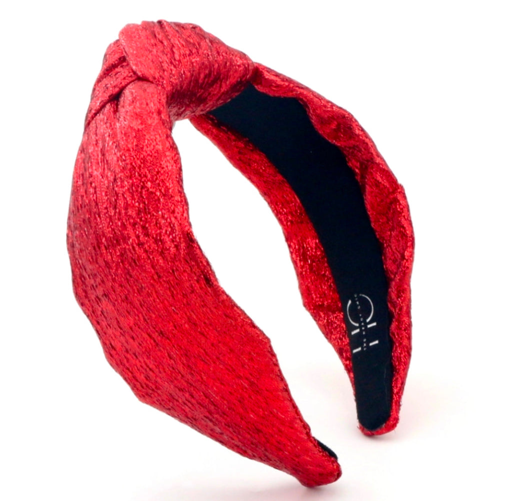 Adult Red Knotted Headband