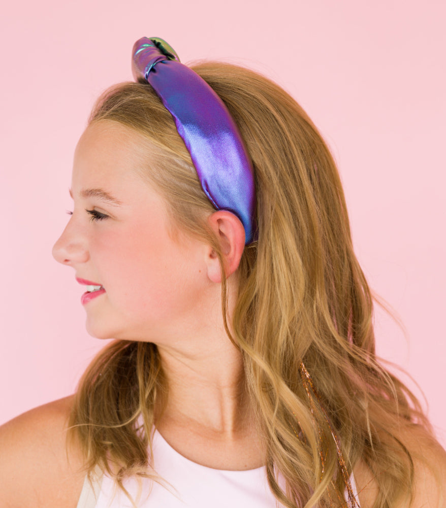 Kid and Tween Rainbow Padded Knotted Headband