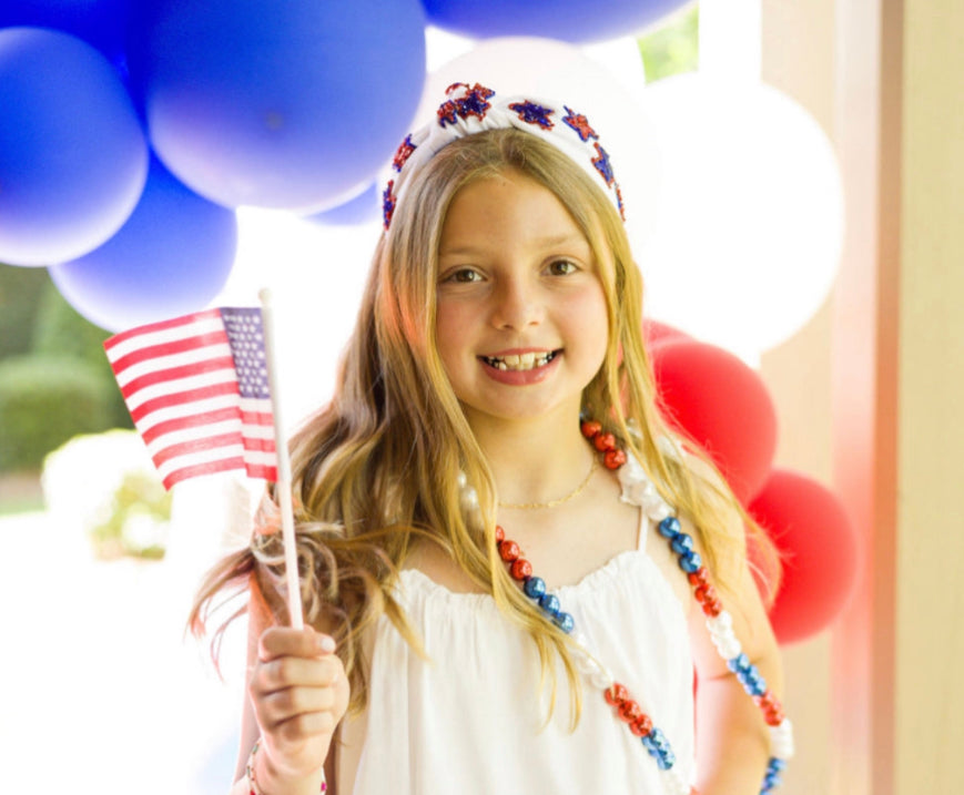 Patriotic Star Knotted Headband