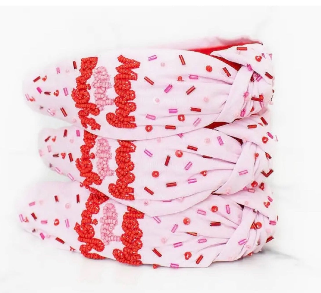 Merry and Bright Christmas Knotted Headband