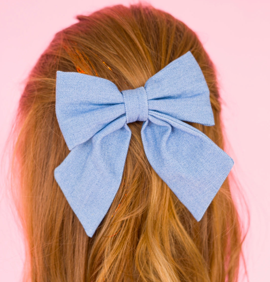 Denim Bow