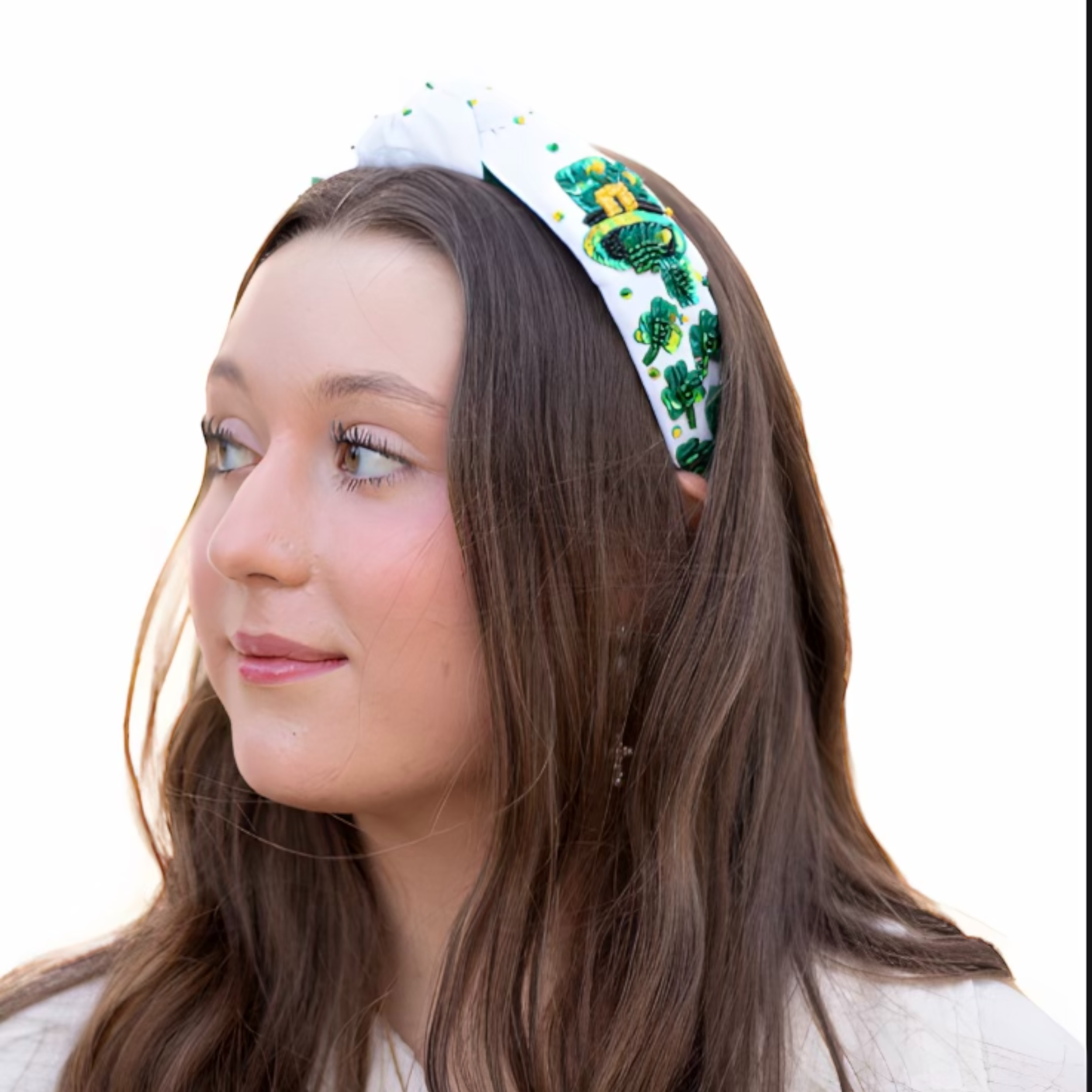 St. Patrick's Day Beaded Headband