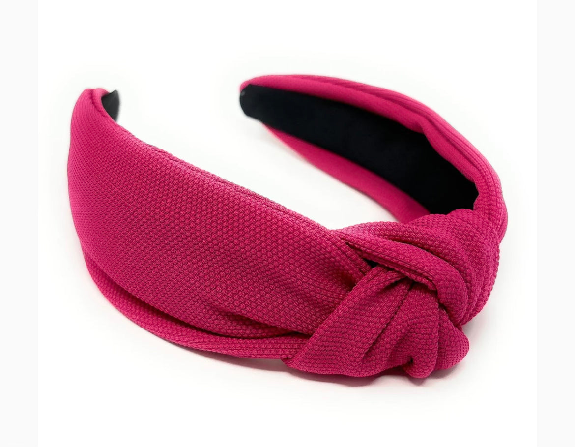 Kid and Tween Hot Pink Knotted Headband