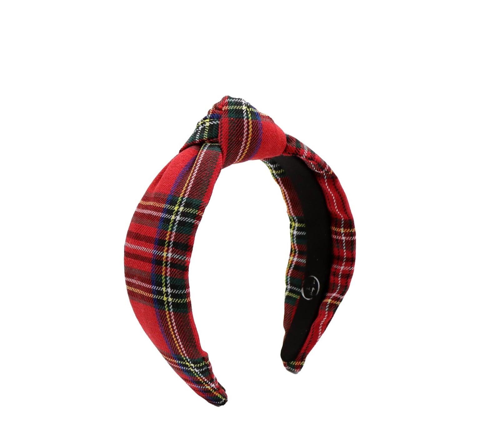 Kid and Tween Christmas Plaid Knotted Headband