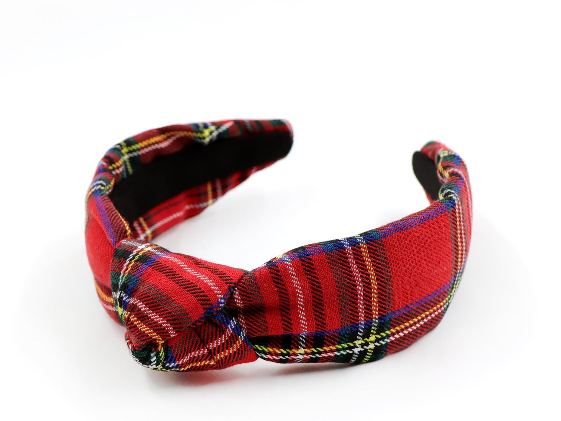 Kid and Tween Christmas Plaid Knotted Headband