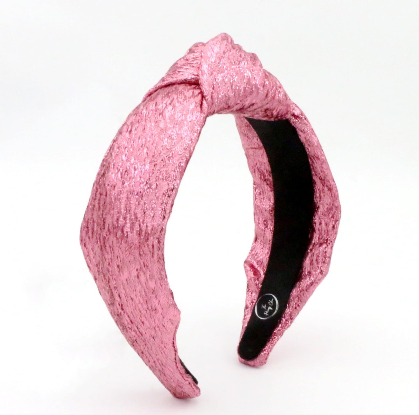 Pre Order Pink Tinsel Knotted Headband