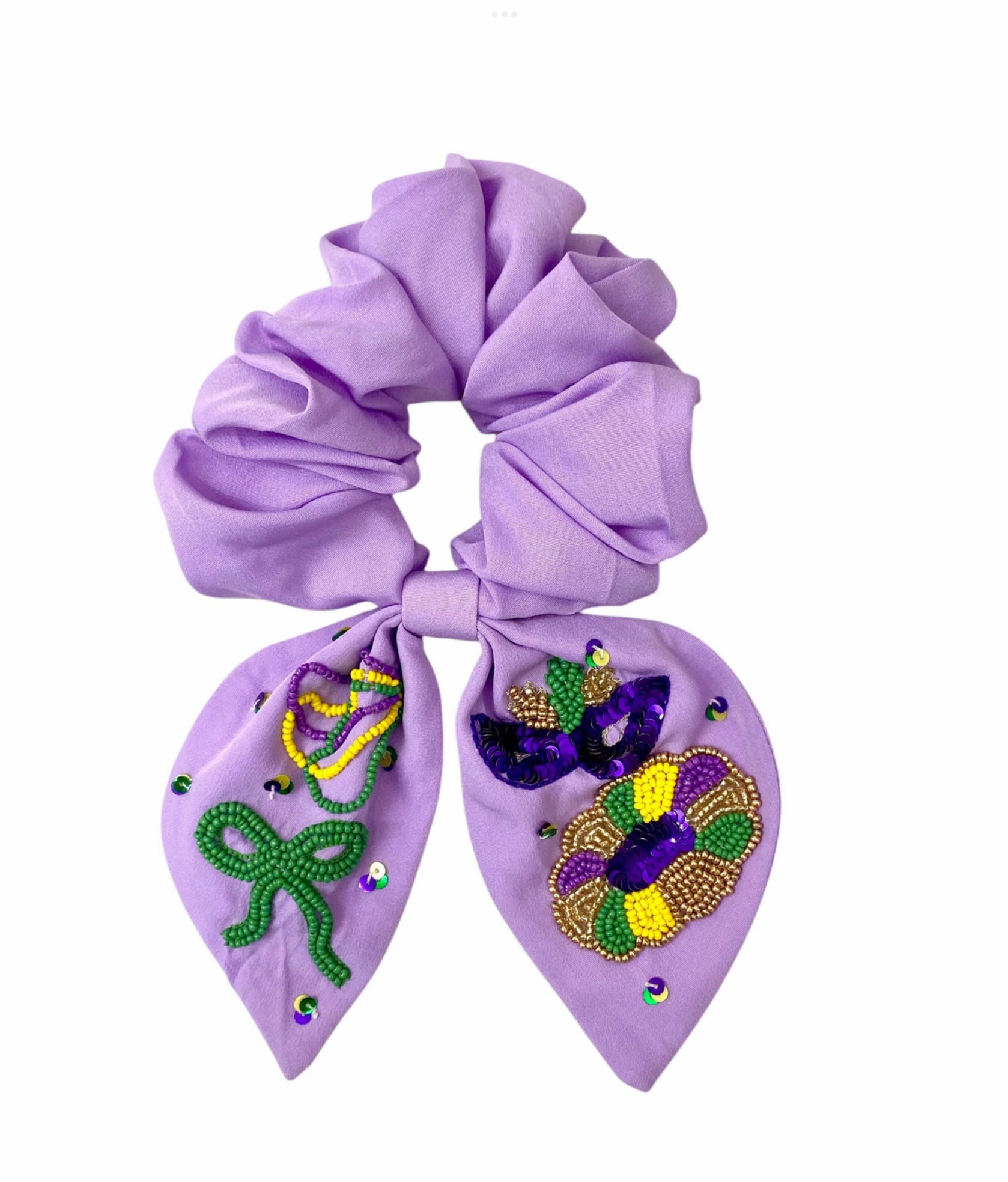 Mardi Gras Scrunchie