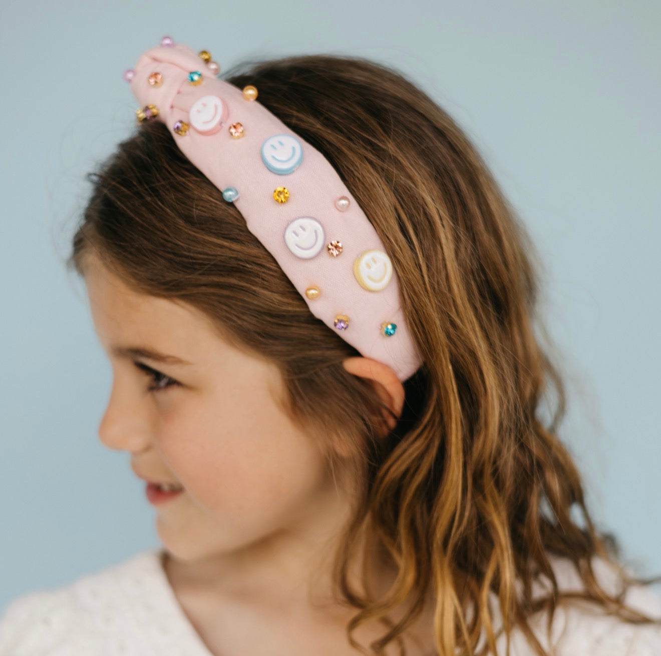 Kid Smiley Face Knotted Headband
