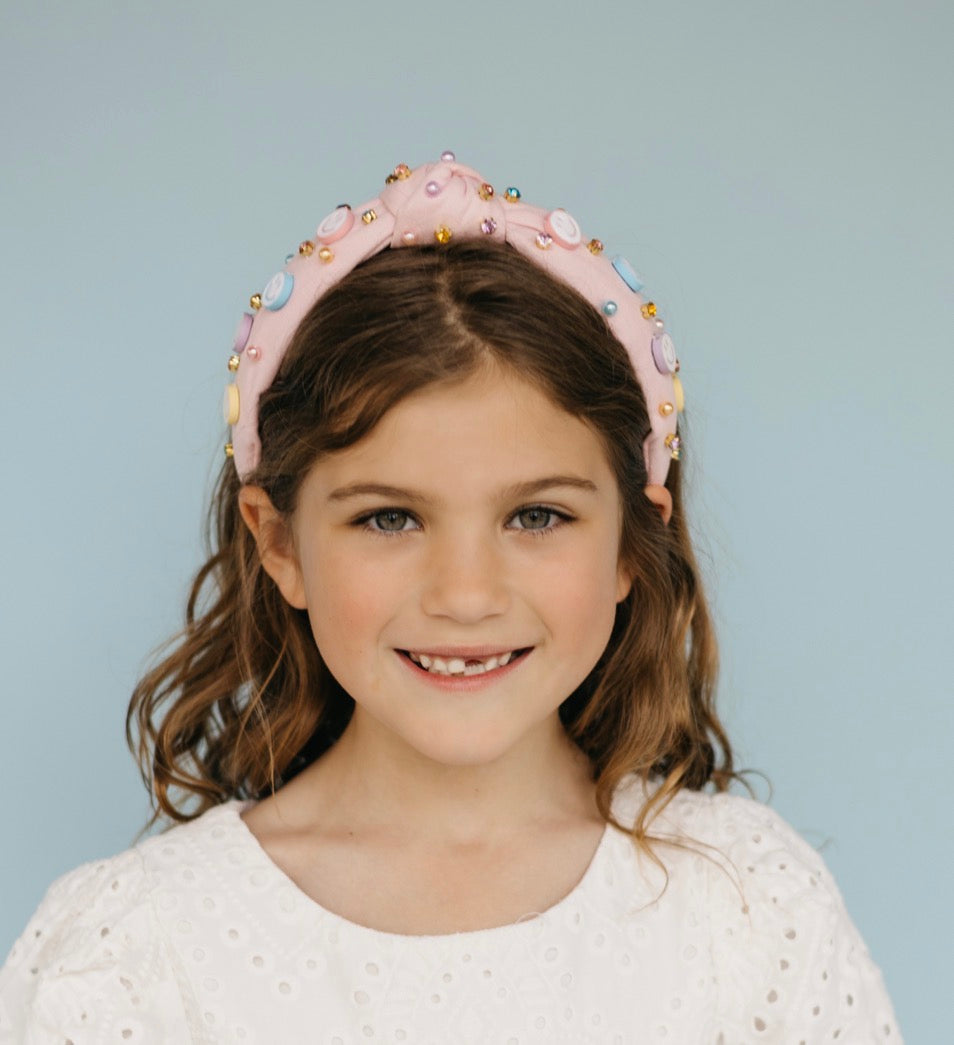 Kid Smiley Face Knotted Headband
