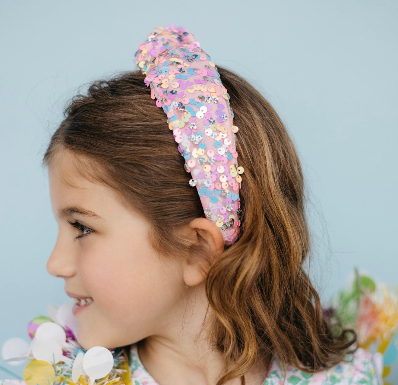 Kid and Tween Pastel Sequin Headband