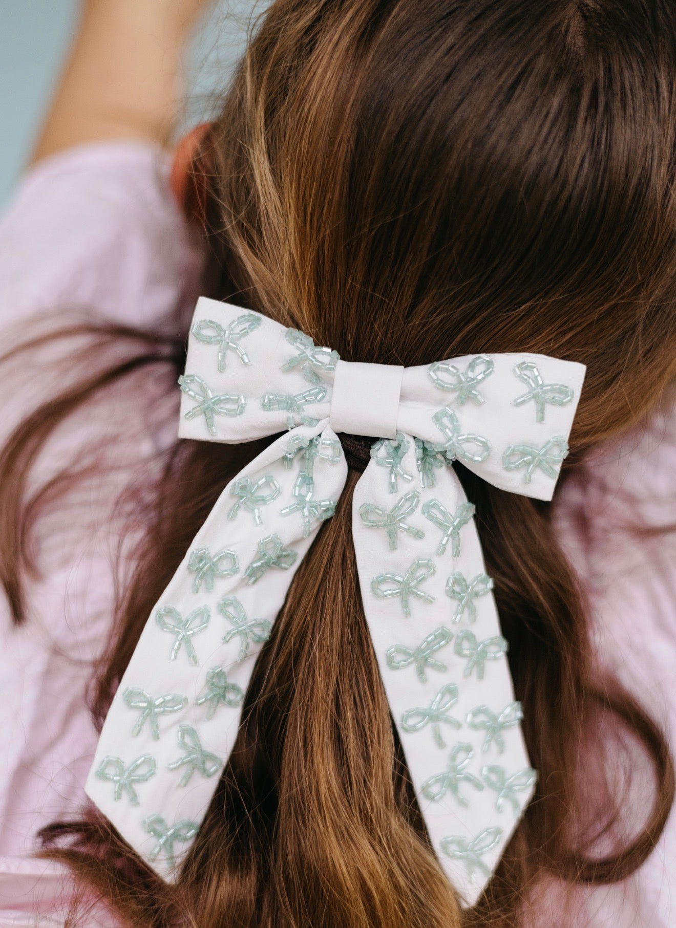 Beaded Hair Bow