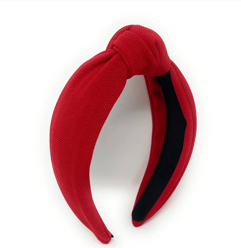 Adult Red Knotted Headband