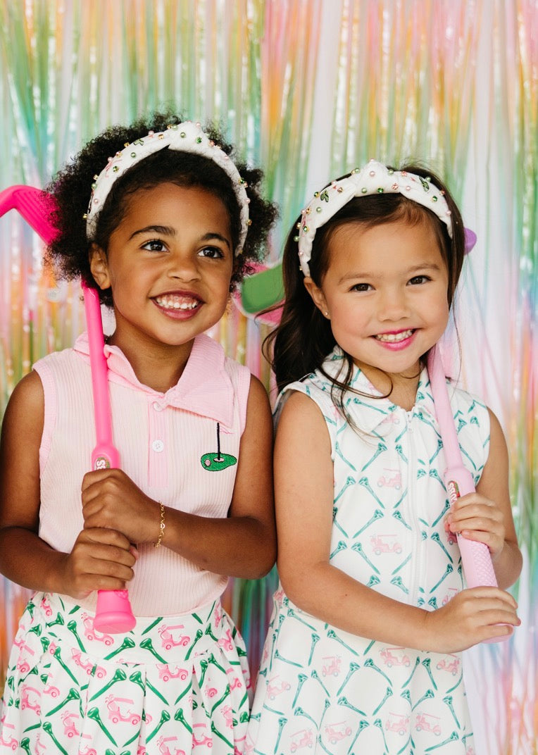 Kid and Tween Golf Knotted Headband