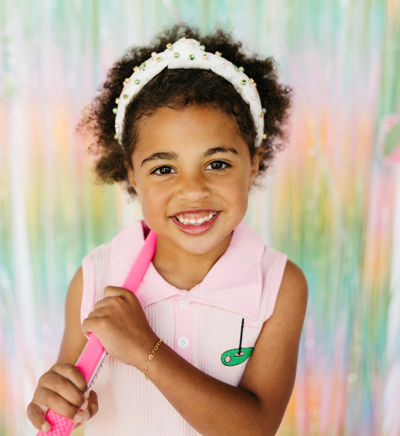 Kid and Tween Golf Knotted Headband